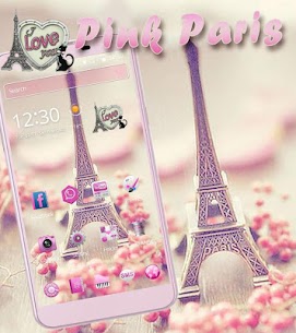 Paris Tower Theme Pink Love For PC installation