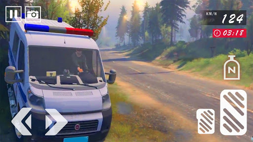 Android application Van Driving - Police Van Games screenshort
