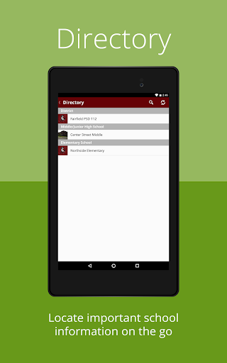 Android application Fairfield PSD 112 screenshort