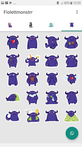 Сute monsters WAStickerApps