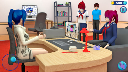 Anime Virtual School Teacher apkdebit screenshots 3
