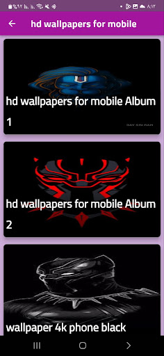 Android application hd wallpapers for mobile screenshort