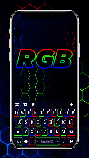 Android application Neon RGB Keyboard Background screenshort
