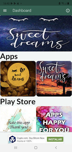 Android application Sweet Dreams screenshort