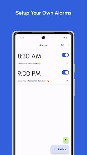 Minimal Alarm Clock Screen 3