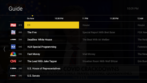 Screenshot of StratusIQ Fiber TV