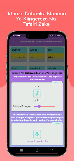 Ticha Zungu - Jifunze English Screen 2
