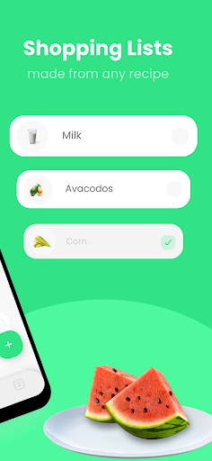 hungrr- Recipe & Grocery Lists Screen 2