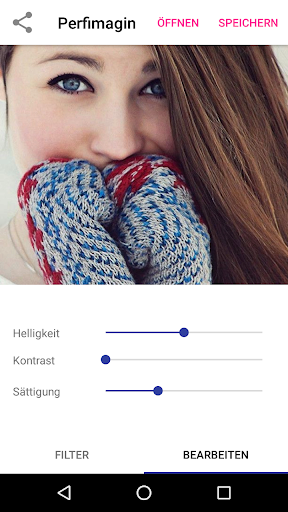 Android application Fotobearbeitung mit Filter screenshort