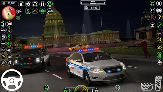 警察追車 3d 模擬器