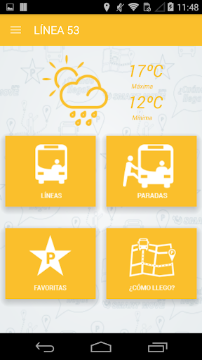 Android application Cuando Llega Línea 53 screenshort
