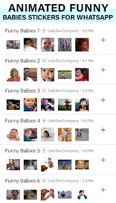 Animated funny babies Stickers for WhatsApp capturas de pantalla