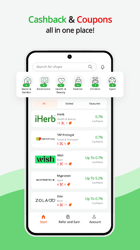Android application Picodi.com Cashback screenshort