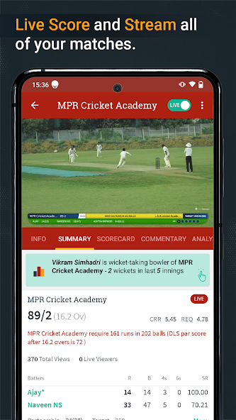 Cricket Scoring App-CricHeroes 10.4 APK + Мод (Unlimited money) за Android