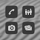 Squaricle Pastel Gray Icons