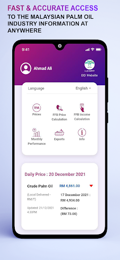 Android application InfoSawit screenshort