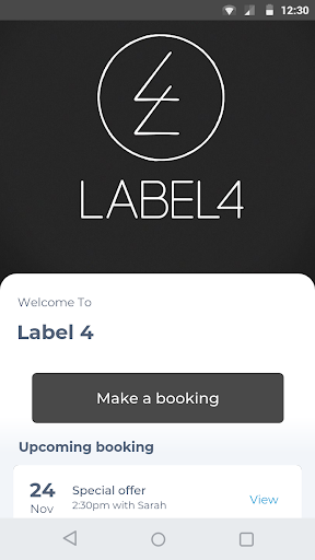 Android application Label 4 screenshort