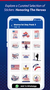 Memorial Day USA WAStickers