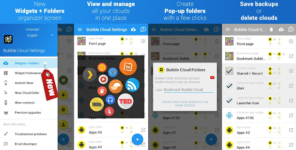 Bubble Cloud Widgets + Folders for phones/tablets Varies with device screenshots 6