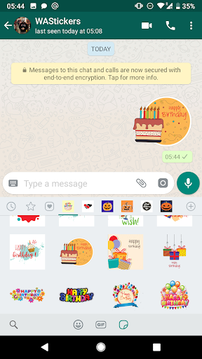Happy Birthday stickers emoji