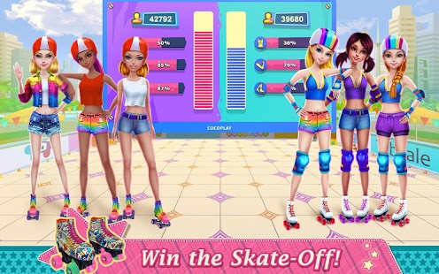 Roller Skating Girls Screenshot