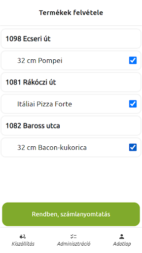 Pizza Forte Futár Screen 3