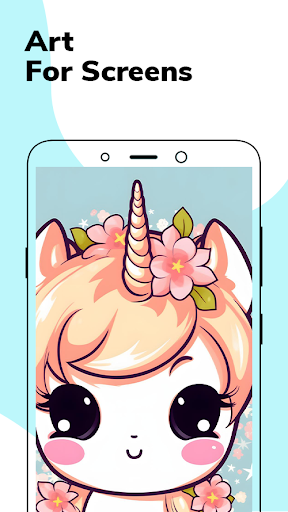 Android application Kawaii Unicorn HD Wallpapers screenshort