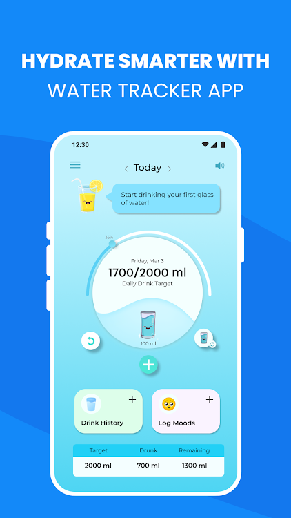 Drink Water Reminder Tracker - New - (Android)