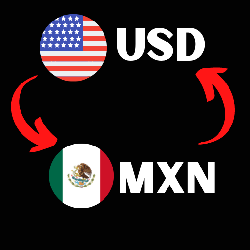 us dollar to mexican peso mxn logo