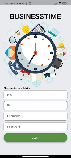Android application Businesstime screenshort