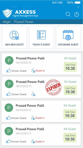 AXXESS USER Screen 2