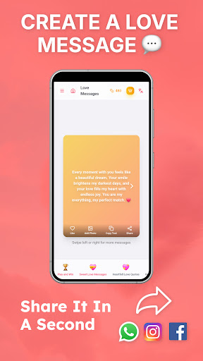 Love Messages Romantic Quotes Screenshot 1 - AppWisp.com