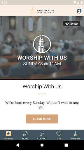 Android application FBC Gainesville, GA screenshort