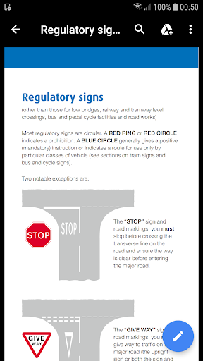 UK Traffic Signs Lite Screen 3