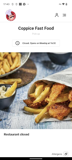 Android application Coppice Fast Food screenshort