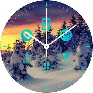 White Snow Watch Face
