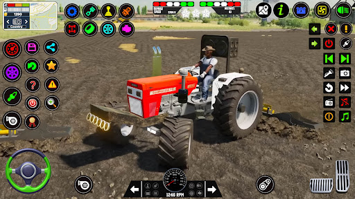 Android application US Farming Tractor Games 3d screenshort