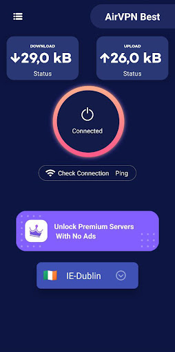 Android application AirVPN Secure Fast VPN screenshort