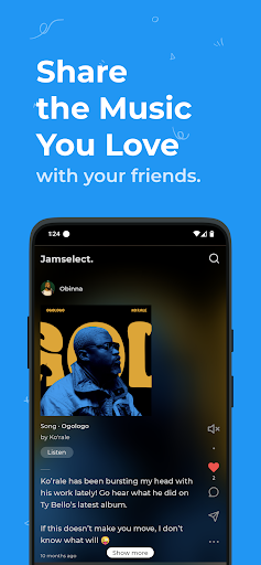 Android application Jamselect: Music Communities screenshort