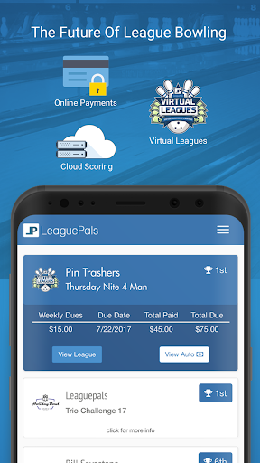 Android application LeaguePals - League Bowling screenshort