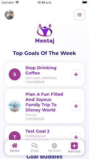 Android application Mentaj screenshort