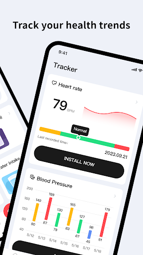 Heart Rate Health & BP Monitor Screen 2
