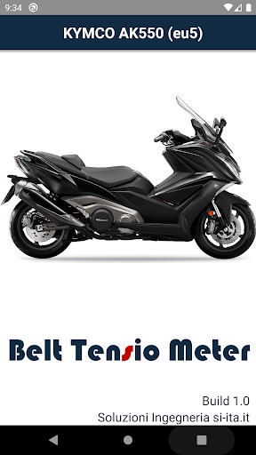 Android application KYMCO AK550 e5 Belt Tension screenshort