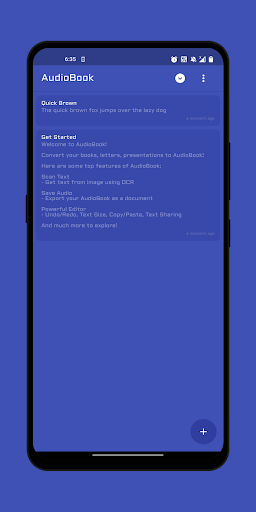 Android application AudioBook screenshort
