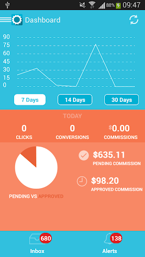 Android application Commission Factory screenshort
