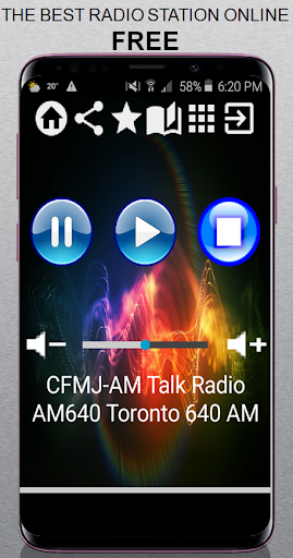 Android application CA Radio CFMJ-AM Talk Radio AM screenshort