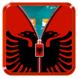 Albania Flag Zipper LockScreen icon