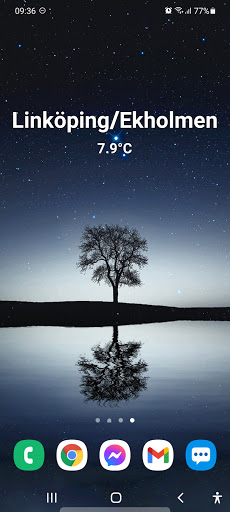 Android application Temperatur.nu Widget screenshort