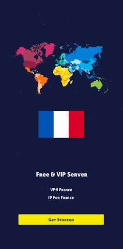 Android application VPN France - IP for france screenshort