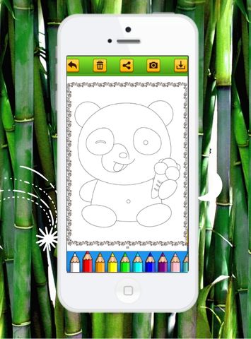 Pixeame Panda Coloring Book  Screen 2
